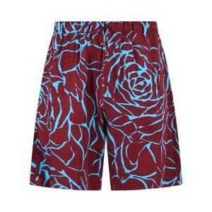 Dries Van Noten 'Piperi' Bermuda Shorts In Burgundy Viscose Twill Men